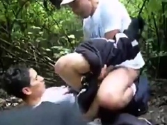 Trainers in the woods